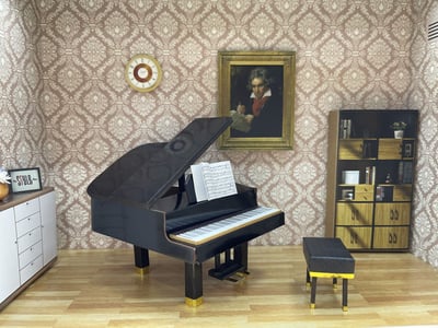 紙紮鋼琴情境3