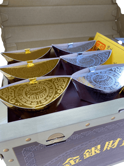 紙紮金銀財寶箱3