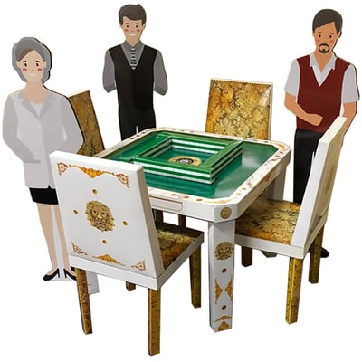 紙紮高級麻將桌1