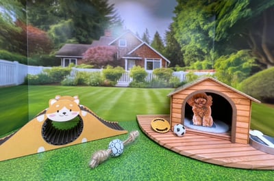 紙紮狗寵物情境3