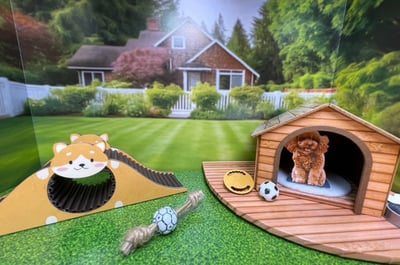 紙紮狗寵物情境4