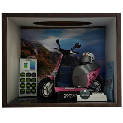 紙紮粉電動機車1