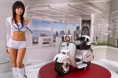 紙紮偉士牌情境2