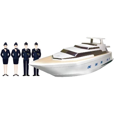紙紮豪華遊艇1