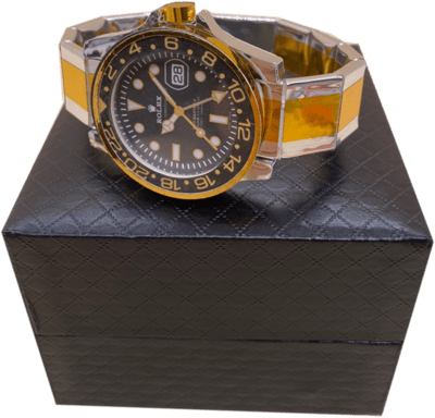 紙紮勞力士黑金錶3