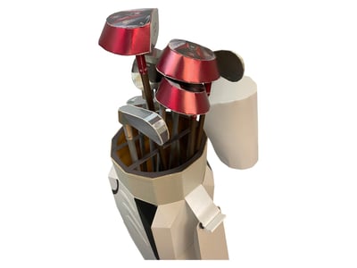 紙紮高爾夫球具2