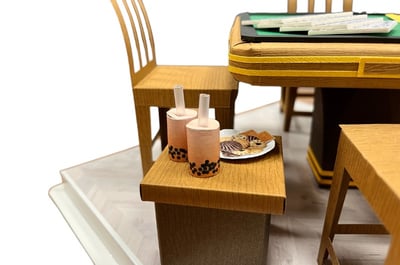 紙紮麻將桌椅組3