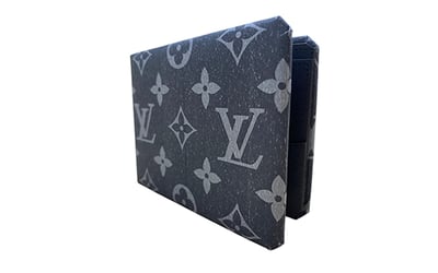 紙紮LV黑格短夾2