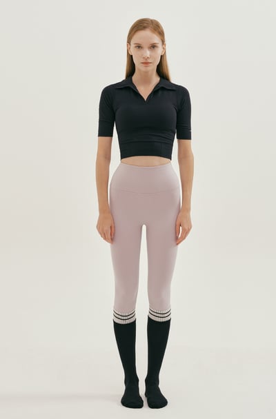 Front2line 瑜珈健身保暖長襪 經典黑 FAK015BLK3