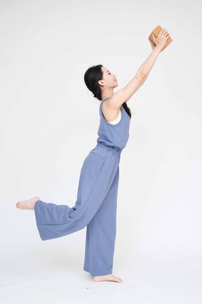 Dhyani 漫遊連身長褲 藍色 CON114BLU3