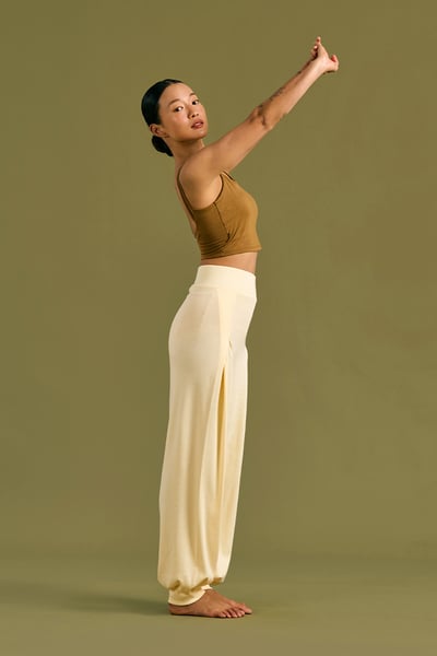 Dhyani 內觀流瑜珈束腳寬褲 奶茶色 CON139BEG4