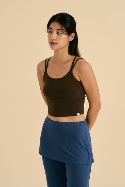 Dhyani 直線造型瑜珈內衣 棕色 CON127BRN2