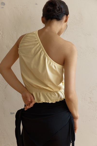 Dhyani 單肩無袖罩衫 檸檬黃 CON075YEL3