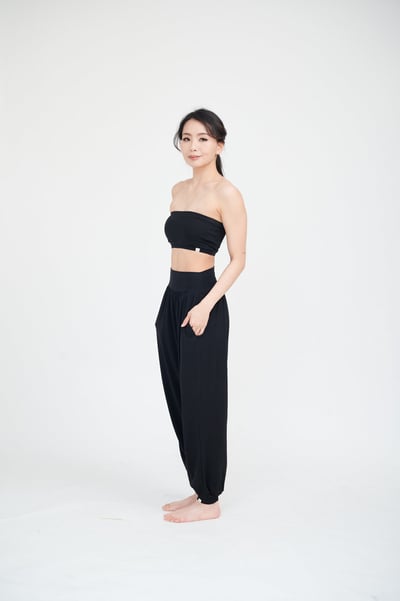 Happy yogi studio 瑜珈抹胸款內衣 黑色 HYS016BLK3