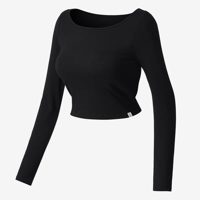 Dhyani 智慧胸墊長袖上衣 黑色 CON138BLK7