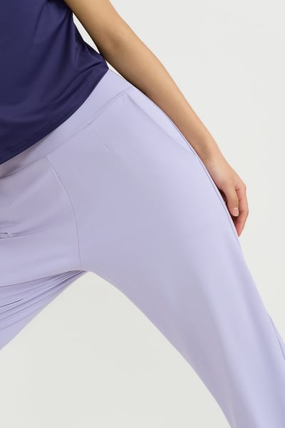 【7色】Front2line Micro Fresh 修身版束腳寬褲 淺紫色 各類運動適用5