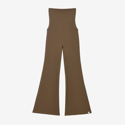 【熱銷】Dhyani 超高腰靴型喇叭褲 棕色 CON092BRN