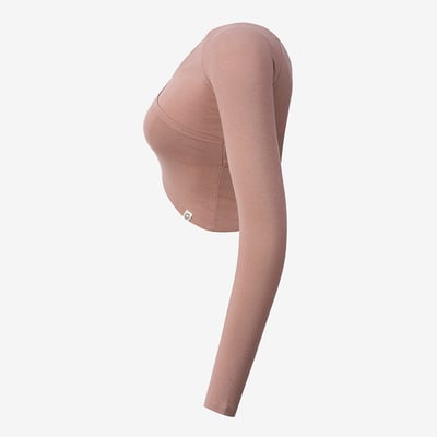 Dhyani V領長袖罩衫 裸粉 CON132PNK