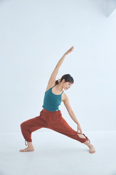 【6色】Sohamsoham 瑜珈側開岔綁帶束腳寬褲 磚紅色 SOH001BRK4