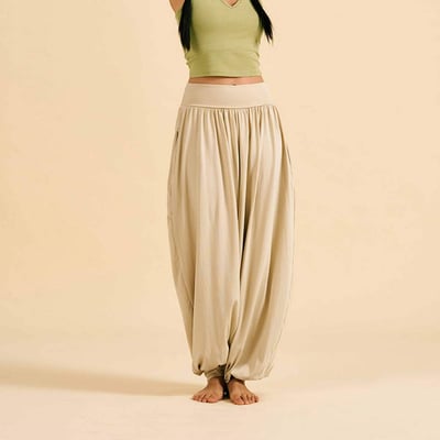 Dhyani 流動束腳氣球寬褲 奶茶 CON136BEG