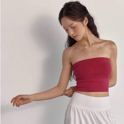 Dhyani 長版平口瑜珈內衣 紅色 CON105RED1