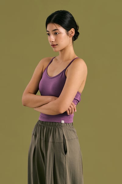 Dhyani 精彩交叉胸墊背心 紫羅蘭 CON125PUR3