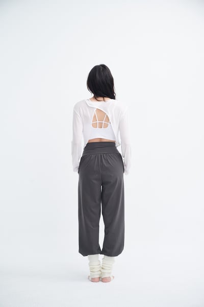 Conchwear 短版兩穿長袖罩衫 白色 CON116WHT6