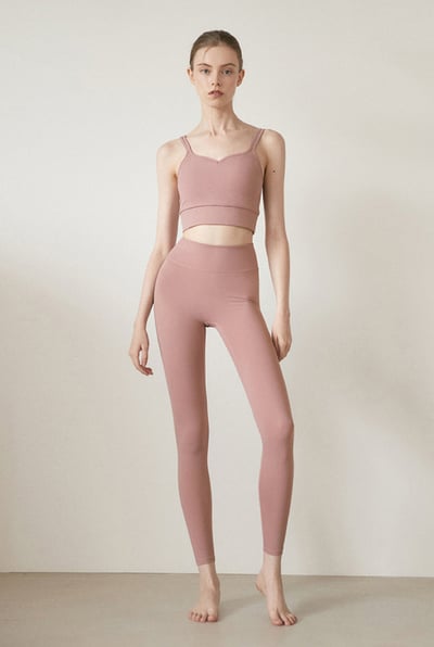 Parsley Allay 瑜珈裸感九分褲 粉彩紅 P22LG001PNK7