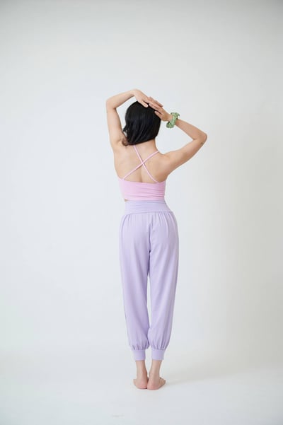 Conchwear X型削肩款胸墊短背心 薰衣草粉 CON117PNK4