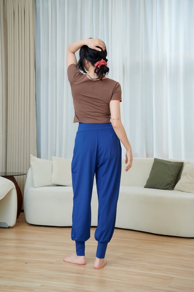 【5色】Front2line Micro Fresh 寬鬆版束腳寬褲 海軍藍 各類運動適用4