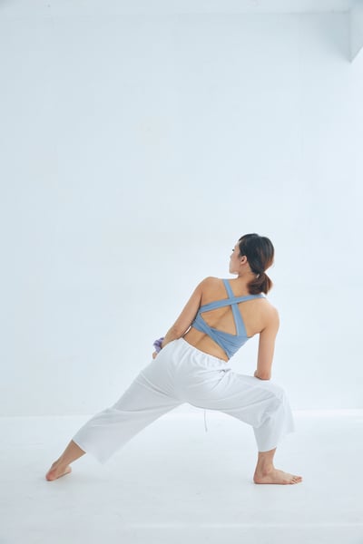 Dhyani 月光瑜珈扭結內衣 天空藍 CON128BLU4