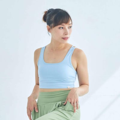 Happy yogi studio 方領瑜珈內衣 天空藍 HYS004BLU1
