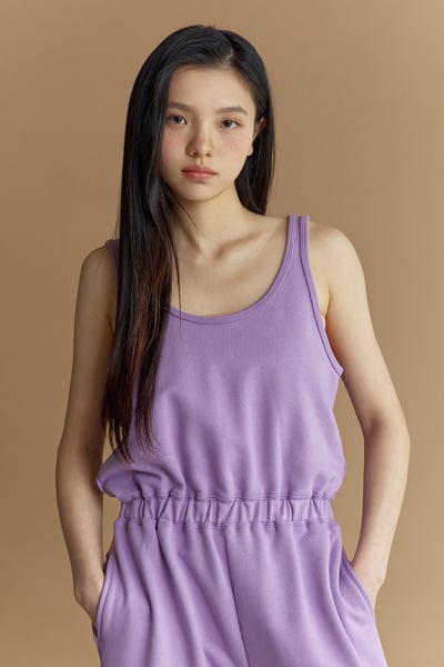 Dhyani 漫遊連身長褲 紫色 CON114PUR5