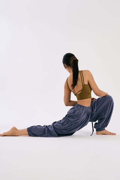 Dhyani 雲朵束腳燈籠寬褲 海洋紫 CON131PUR