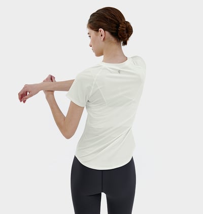 Conchwear 經典短袖罩衫 奶油白 各類運動適用 CON038WHT1