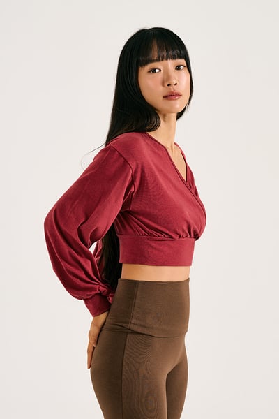 【熱銷】Dhyani 回歸基本長袖罩衫 紅色 CON085WNE5