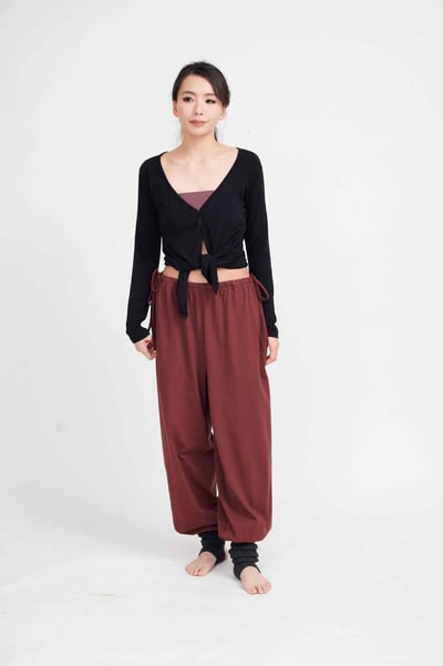 【熱銷】Conchwear 瑜珈兩穿長袖罩衫 黑色 CON048BLK3