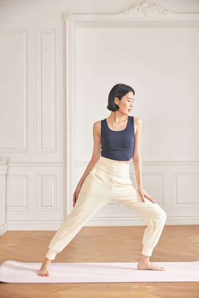 【7色】Front2line Micro Fresh 修身版束腳寬褲 檸檬黃 各類運動適用2