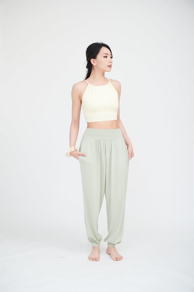 Happy yogi studio 瑜珈削肩款內衣 奶油黃 HYS008YEL3