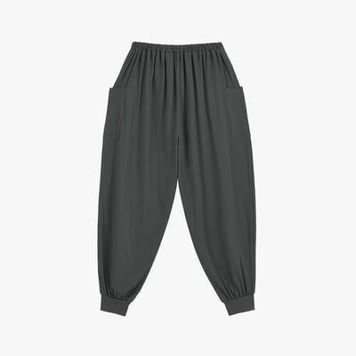 【熱銷】Dhyani 自由體積束腳寬褲 深灰 CON083DGY