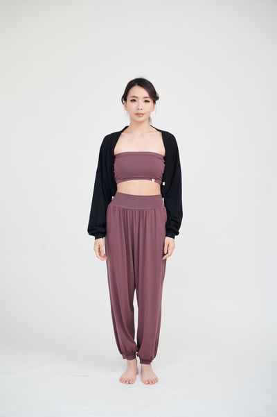 Happy yogi studio 瑜珈坎肩開襟罩衫 黑色 HYS014BLK5