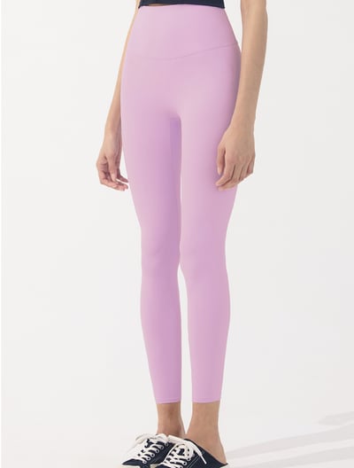 Parsley Allay 瑜珈超高腰八分褲 泡泡紫 P21LG003PUR2