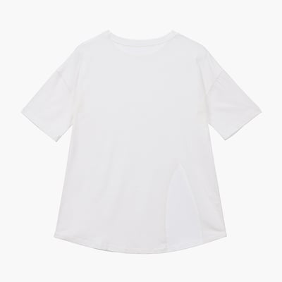 Dhyani 落肩兩穿短袖罩衫 雪白色 CON103WHT8