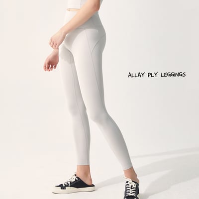 Parsley Allay 高腰提臀線九分褲 霧氣灰 P19LG006GRY 各類運動適用1