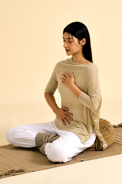 Dhyani 無礙兩穿罩衫 奶茶色 CON097BEG3