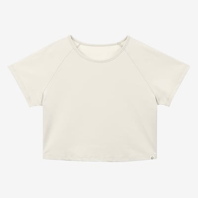 Dhyani 瑜珈短袖罩衫 烤布蕾 CON064BEG5