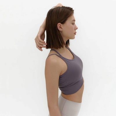 Conchwear 雙肩帶瑜珈內衣 紫色 CON074PUR1