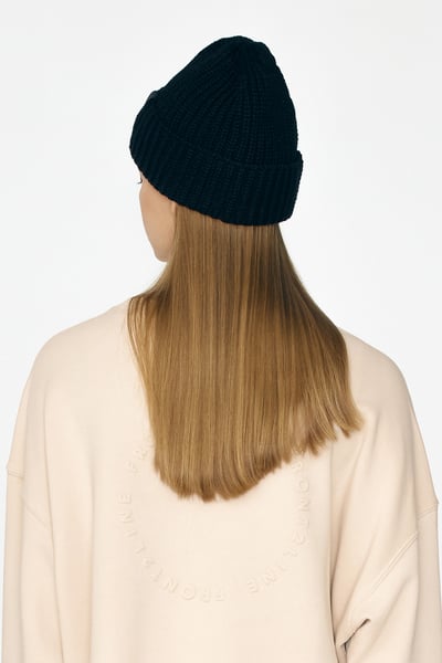 Front2line 折邊針織帽 經典黑 FAK007BLK3