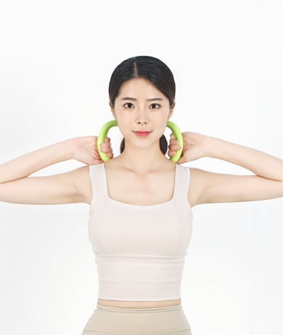 Moaclass 開背伸展按摩瑜珈環 青蘋綠 MOA007