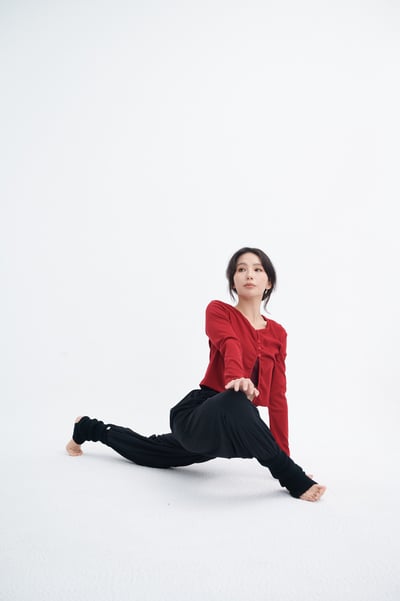 Sohamsoham 飄飄瑜珈束腳寬褲 黑色 SOH014BLK5